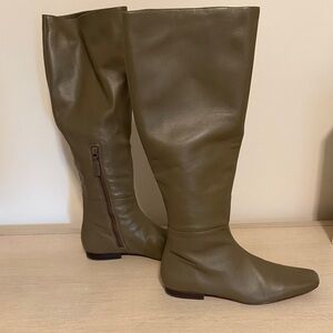 Vince Olive Over the Knee Boots
